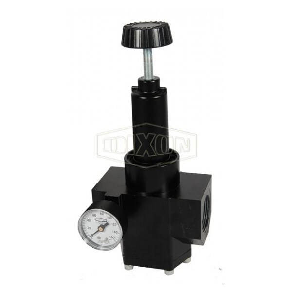 Wilkerson by Self-Relieving Standard High Flow Regulator with GC230 Gauge, 1-1/2 in NPT/BSPP-G